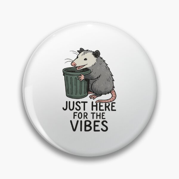 Item preview, Chaotic Possum “Just Here For The Vibes” designed and sold by BadaBingBear.