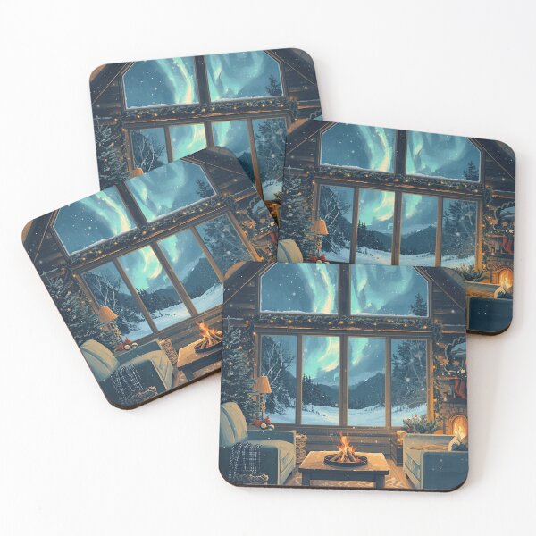 Item preview, Aurora Cabin With Warm Hearth designed and sold by ChicTrendz.