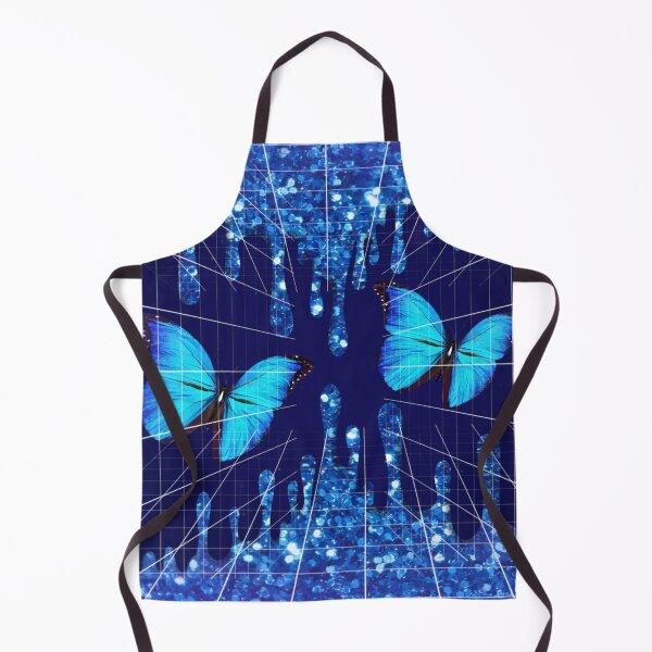 Item preview, Blue Butterfly Glitter Drip Art | Aesthetic Geometric Design | Turquoise Sparkle designed and sold by Elhelaly.