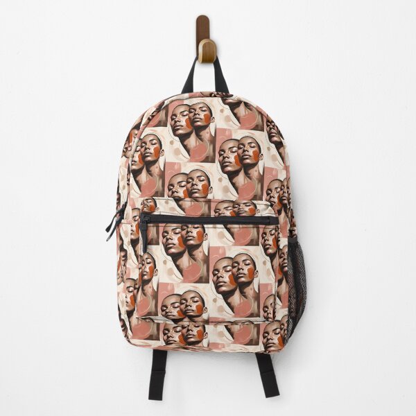 Item preview, Abstract Overlapping Faces – Blush Line Art Illustration with Minimal Shapes designed and sold by Pixelzo.