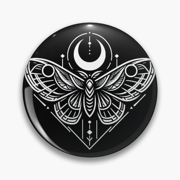Item preview, Gothic Moth Emblem designed and sold by Roberta Calabrese.
