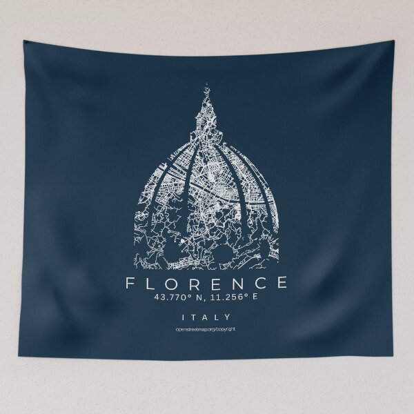 Item preview, Florence Cathedral Dome Italy Minimalist City Map designed and sold by NosandEdgy.