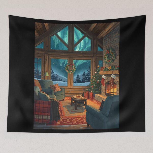 Item preview, Aurora Winter Lodge Interior Glow designed and sold by ChicTrendz.