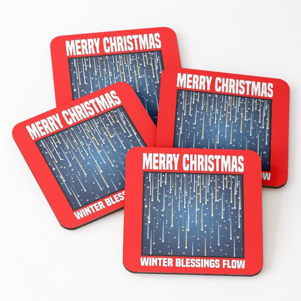 Item preview, MERRY CHRISTMAS - WINTER BLESSINGS FLOW | Elegant Falling Light | Peaceful Holiday Design designed and sold by KEF Custom.