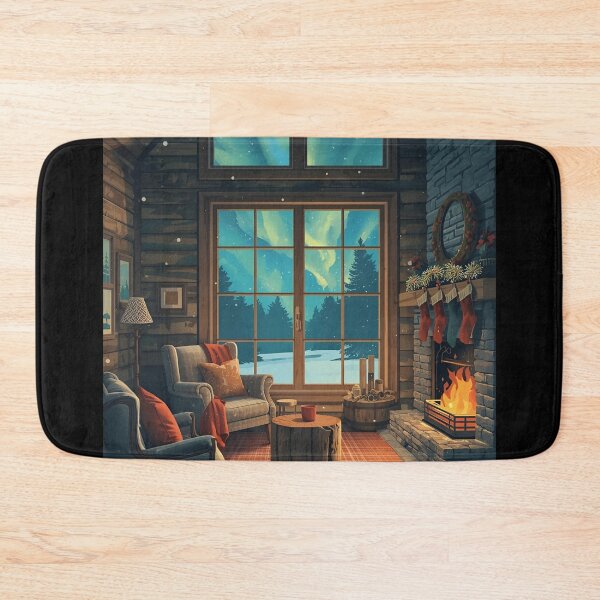 Item preview, Cosy Hearth Cabin in Polar Night designed and sold by ChicTrendz.