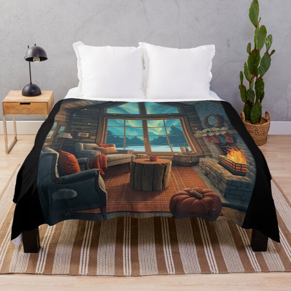 Item preview, Cosy Hearth Cabin in Polar Night designed and sold by ChicTrendz.