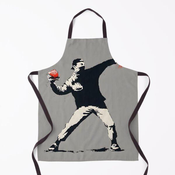 Item preview, Street Art Sandwich Guy – Viral Graffiti Burger Throwing Print for Top-Selling Wall Decor designed and sold by AbstractAuraArt.