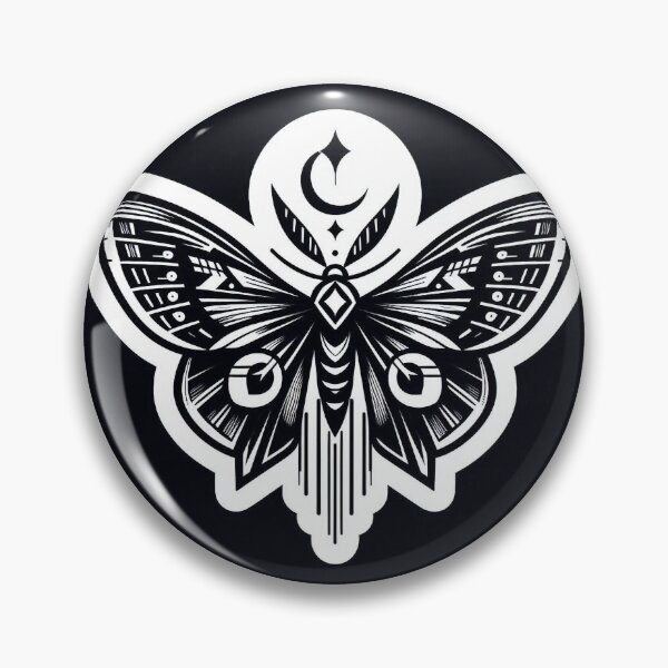 Item preview, Gothic Moth Emblem designed and sold by Roberta Calabrese.