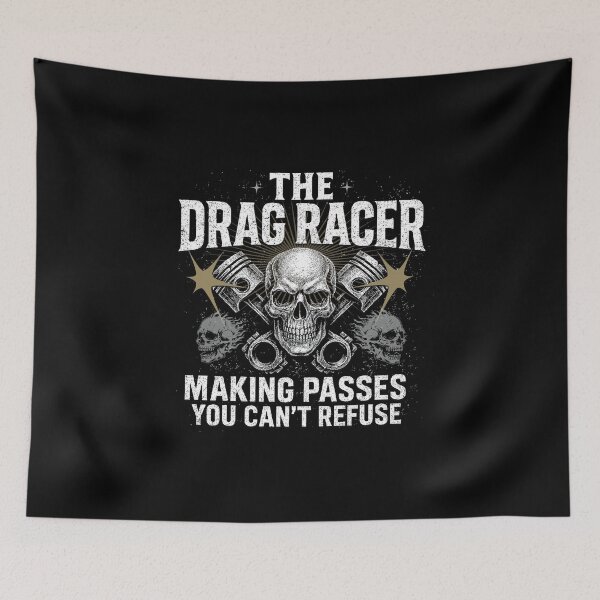 Item preview, The Drag Racer – Making Passes You Can’t Refuse Skull & Piston designed and sold by CarantinedChaos.