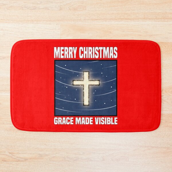 Item preview, MERRY CHRISTMAS - GRACE MADE VISIBLE | Radiant Light Cross | Spiritual Christmas Design designed and sold by KEF Custom.