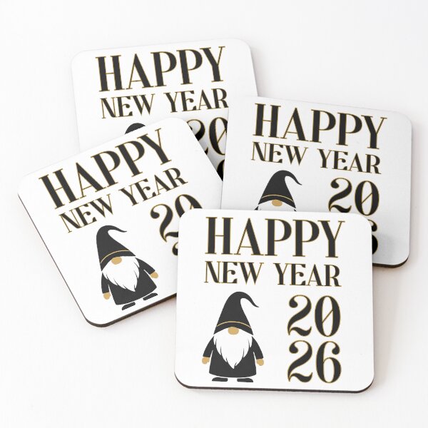 Item preview, Happy New Year 2026 Gnome | Elegant Black & Gold  designed and sold by PROPera-design.