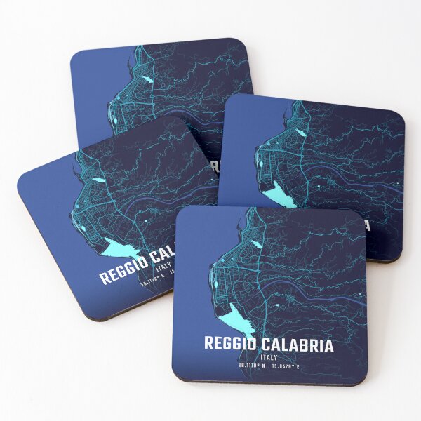 Item preview, Reggio Calabria Midnight City Map designed and sold by HomeLivingCo.