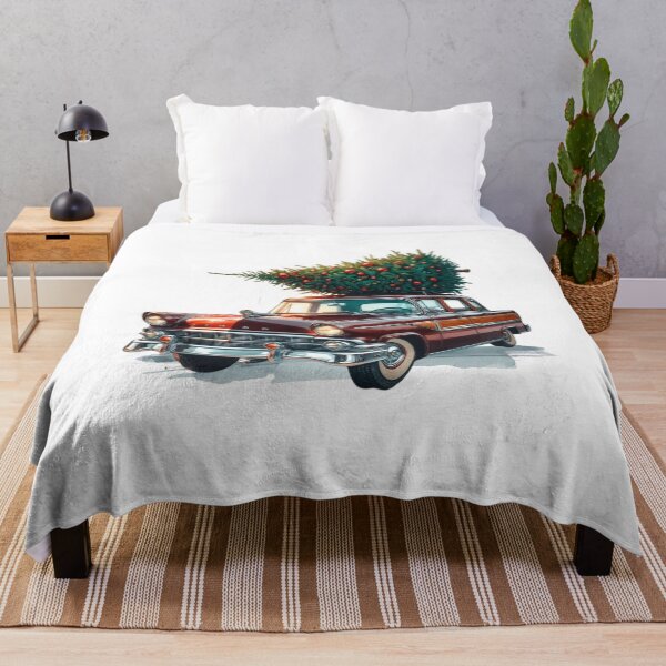 Item preview, Iconic Holiday Cars Art Print - Classic Christmas Automotive Design designed and sold by MiszungART.