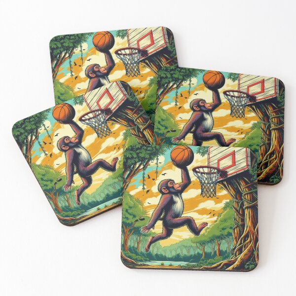 Item preview, Monkey basketball playing designed and sold by Dogandesighn.