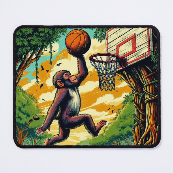 Item preview, Monkey basketball playing designed and sold by Dogandesighn.