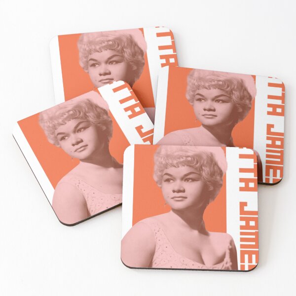 Artikelvorschau, Etta James Korallenfarbenes klassisches Porträt entworfen und verkauft von duffkebattclum.