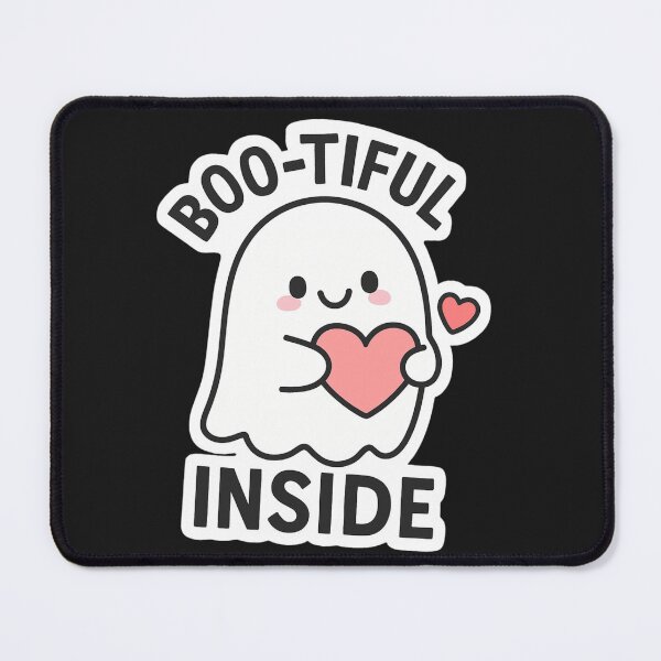Item preview, Boo-tiful Inside – Cute Ghost with Heart Sticker designed and sold by Sksticker991.
