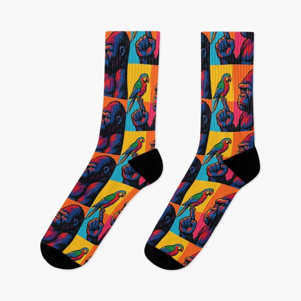 Item preview, Gorilla and cute parrot  designed and sold by Dogandesighn.
