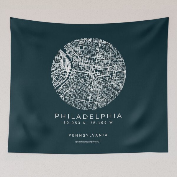 Item preview, Philadelphia Philly Pennsylvania City Minimalist Map designed and sold by NosandEdgy.