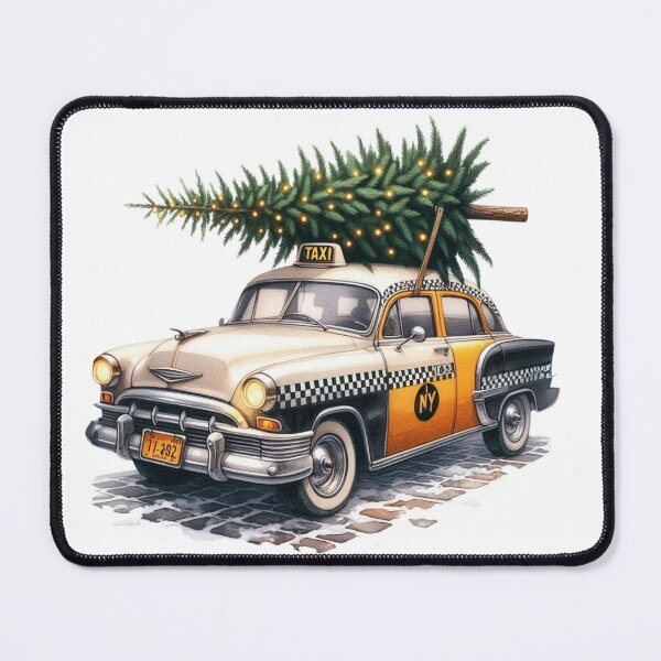 Item preview, Iconic Holiday Cars Art Print - Classic Christmas Automotive Design designed and sold by MiszungART.