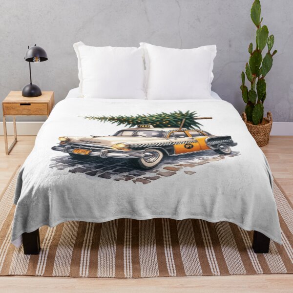 Item preview, Iconic Holiday Cars Art Print - Classic Christmas Automotive Design designed and sold by MiszungART.