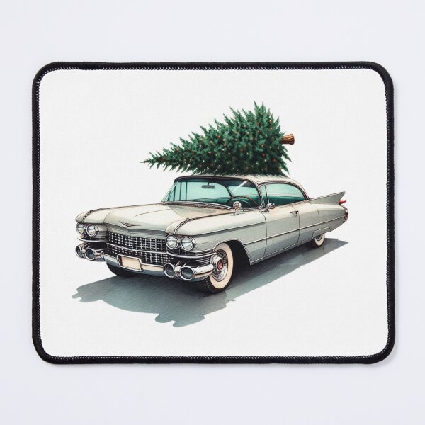 Item preview, Iconic Holiday Cars Art Print - Classic Christmas Automotive Design designed and sold by MiszungART.