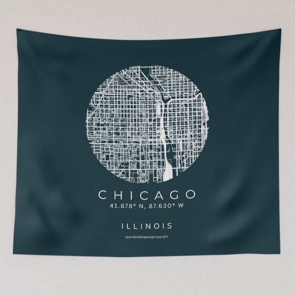 Item preview, Chicago Illinois City Minimalist Map designed and sold by NosandEdgy.