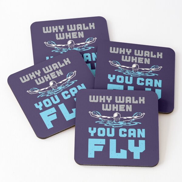 Item preview, Why Walk When You Can Fly Swimming Butterfly designed and sold by jaygo.