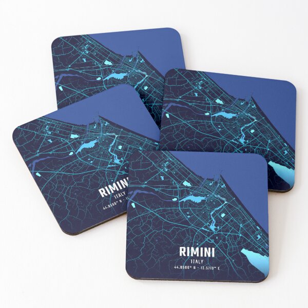 Item preview, Rimini Midnight City Map designed and sold by HomeLivingCo.