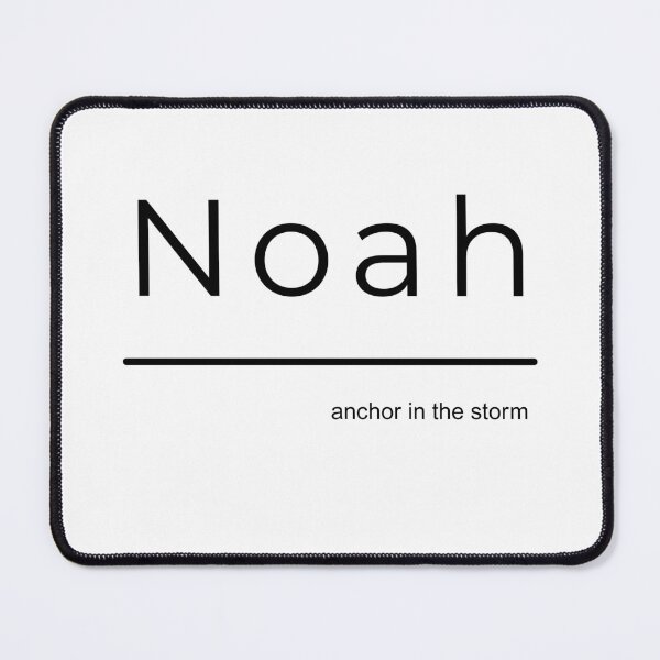 Item preview, Noah – Minimalist Name Art | Anchor in the Storm designed and sold by baskamade.