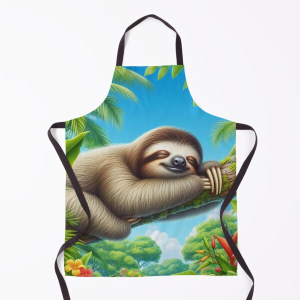 Item preview, sloth sleeping on a tree designed and sold by Dogandesighn.