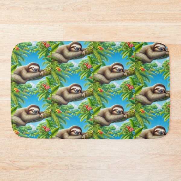Item preview, sloth sleeping on a tree designed and sold by Dogandesighn.