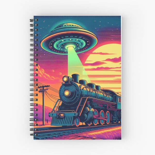 Item preview, Old train and ufo  designed and sold by Dogandesighn.