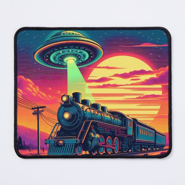 Item preview, Old train and ufo  designed and sold by Dogandesighn.