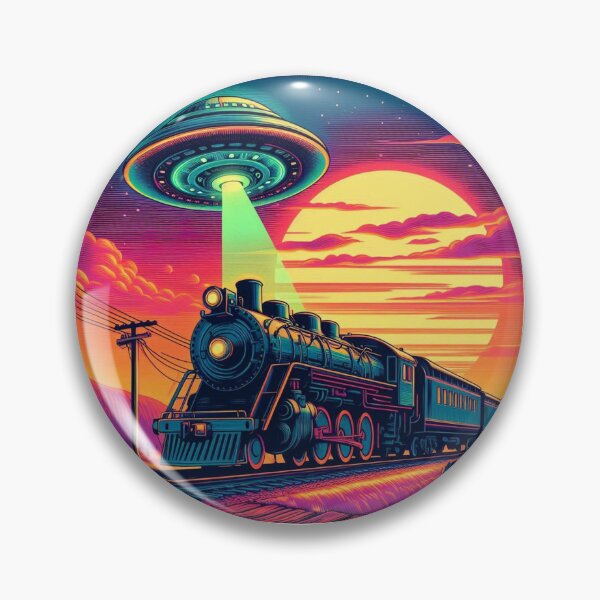 Item preview, Old train and ufo  designed and sold by Dogandesighn.