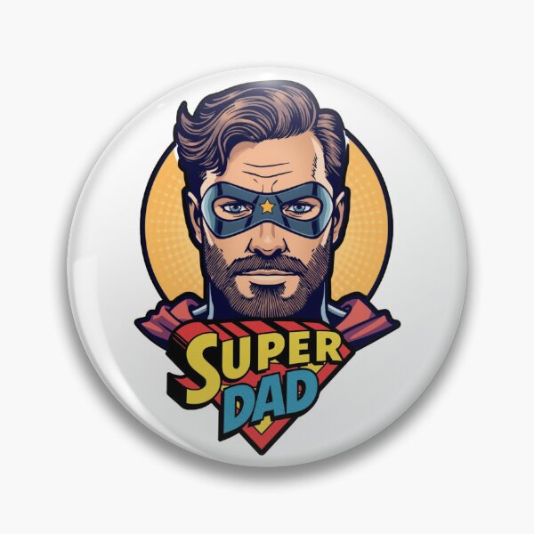 Item preview, Super Dad - Retro Comic Superhero | Best Dad Gift for Father's Day & Birthday designed and sold by MiszungART.