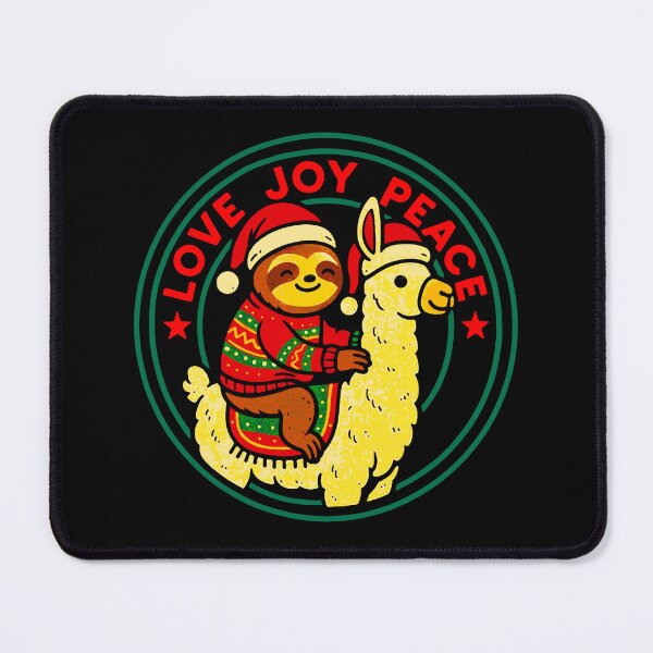 Item preview, Love Joy Peace Sloth Llama designed and sold by plushism.