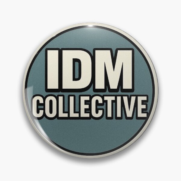 Item preview, IDM Collective – Minimal Electronic Culture Badge designed and sold by |TRSSHOP|.