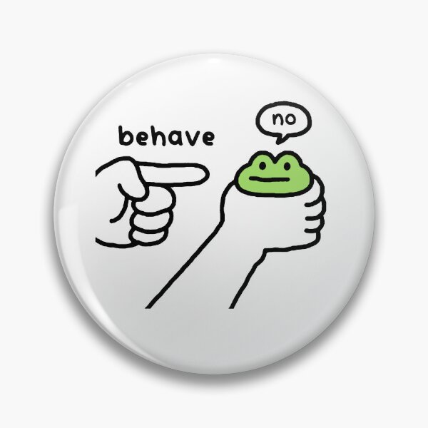Item preview, Behave, no… Funny Cute Frog  designed and sold by Buntrockstore.