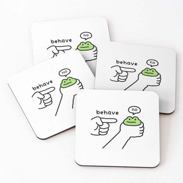Item preview, Behave, no… Funny Cute Frog  designed and sold by Buntrockstore.