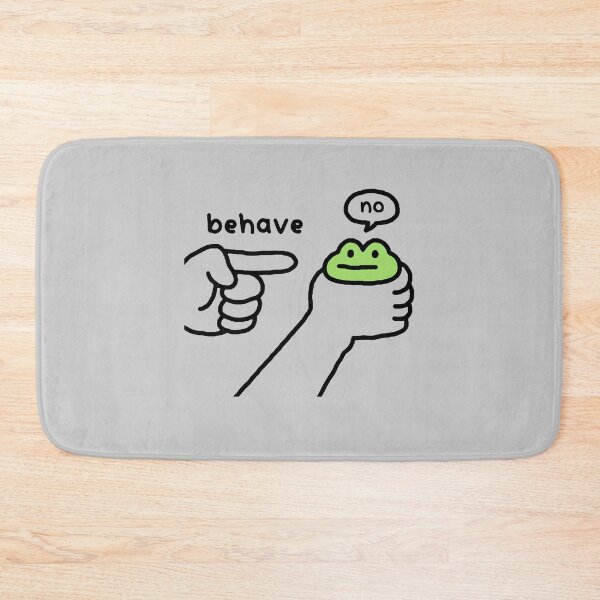 Item preview, Behave, no… Funny Cute Frog  designed and sold by Buntrockstore.