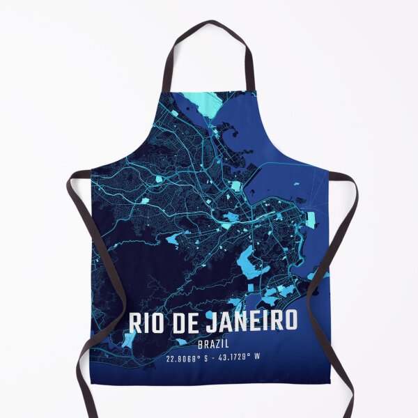 Item preview, Rio de Janeiro Midnight City Map designed and sold by HomeLivingCo.