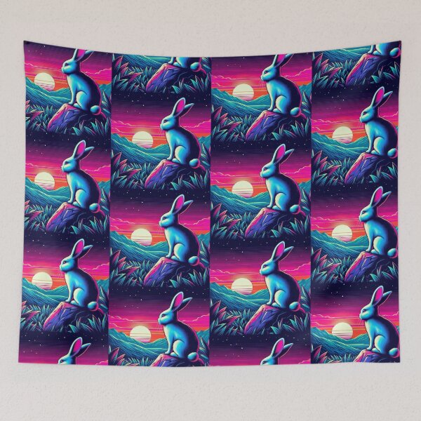 Item preview, Cute bunny sunset watching  designed and sold by Dogandesighn.