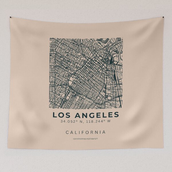 Item preview, Los Angeles California City Minimalist Map designed and sold by NosandEdgy.