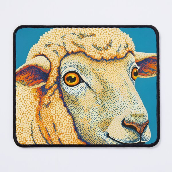 Item preview, PAINTING OF A SHEEP WITH DOTTS designed and sold by infinitearte.