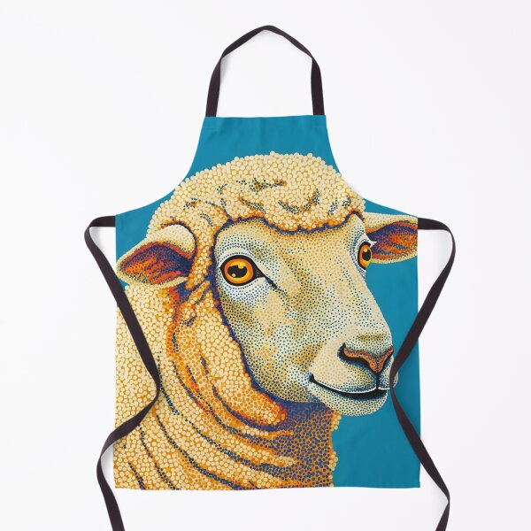 Item preview, PAINTING OF A SHEEP WITH DOTTS designed and sold by infinitearte.