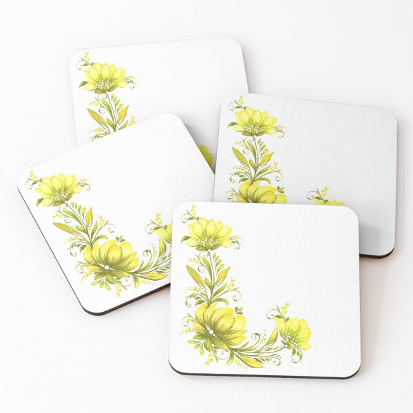 Item preview, Yellow-green flower of Ukraine in Petrykivka style, author's drawing designed and sold by Sunflower-7.