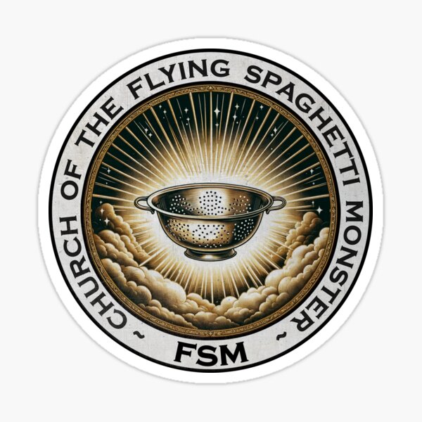 The Holy Colander - Church of the Flying Spaghetti Monster Sticker