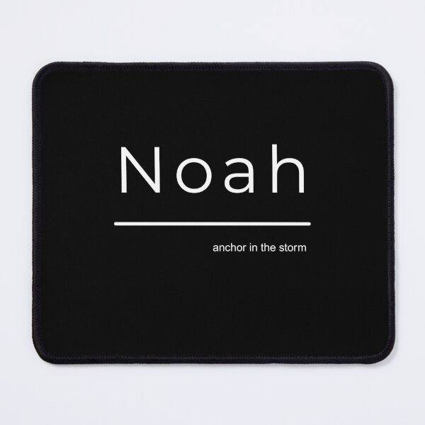 Item preview, Noah – Black Minimalist Name Art | Anchor in the Storm designed and sold by baskamade.