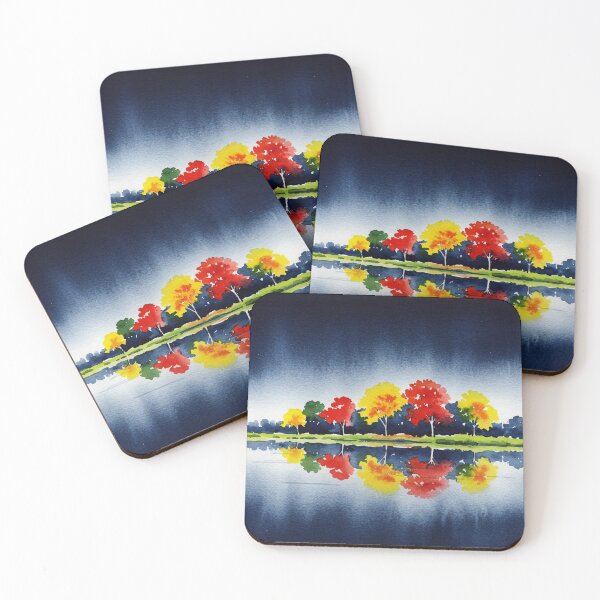 Item preview, Colorful autumn trees designed and sold by Design4uStudio.